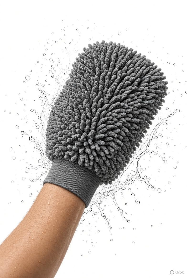 Microfibre Washing Gloves for Car and Bike